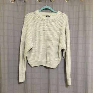 Waffle knit sweater